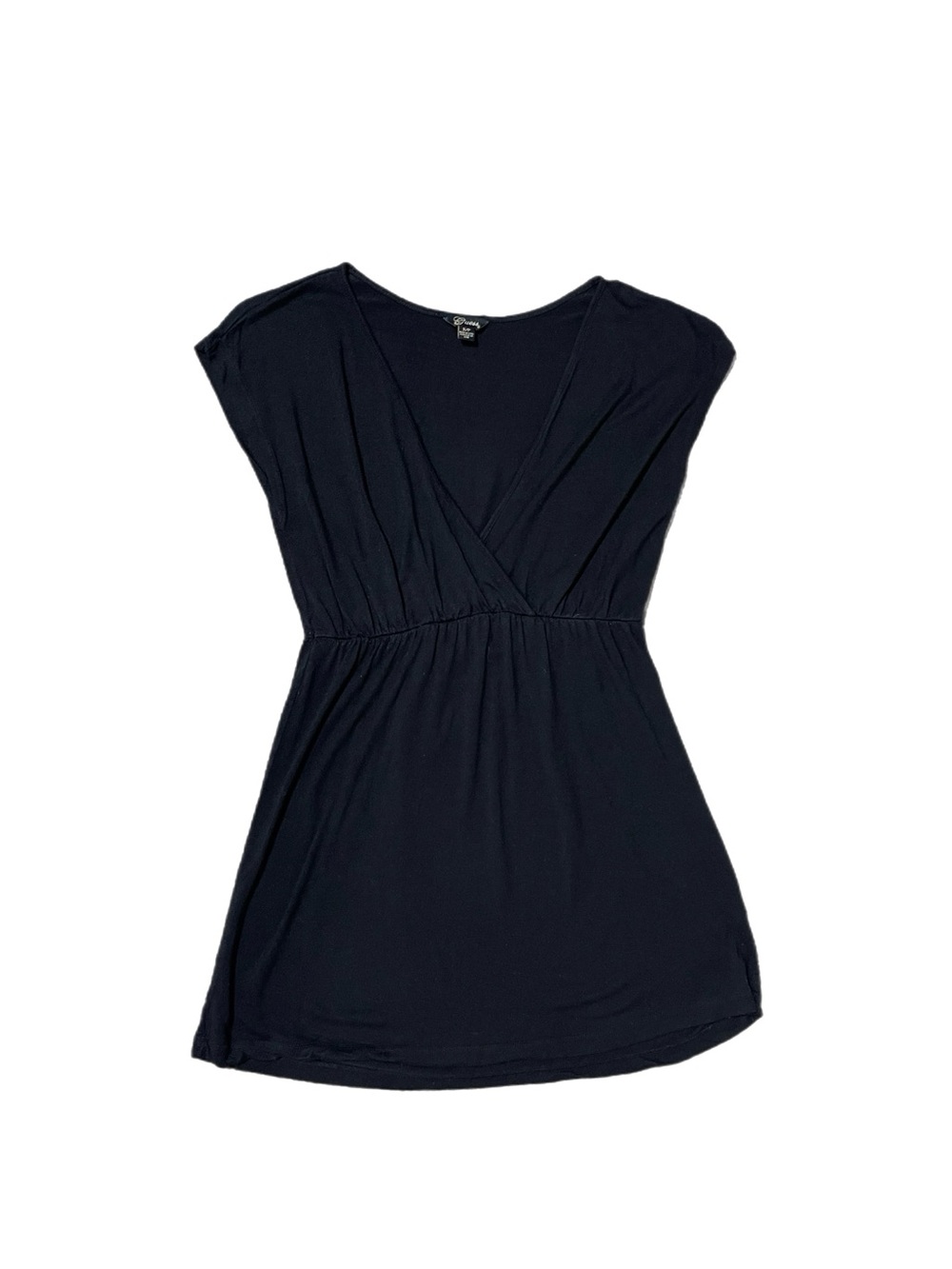 Y2K Early 2000s GUESS Black Babydoll Top